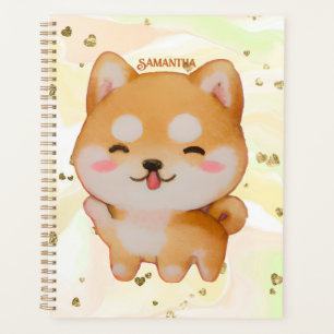 Kawaii Smiling Cartoon Style Shiba Inu