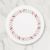 Kawaii Smiling Snoep Gift Label (Voorkant)