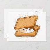 Kawaii Smore Briefkaart (Voorkant / Achterkant)