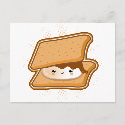 Kawaii Smore Briefkaart (Voorkant)