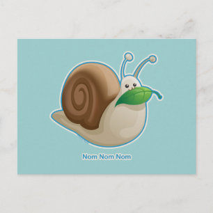 Kawaii Snail Briefkaart