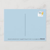 Kawaii Snail Mail Briefkaart (Achterkant)