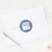 Kawaii Snail Mail Ronde Sticker (Envelop)