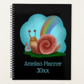 Kawaii Snail Schattige gepersonaliseerd Planner (Voorkant)