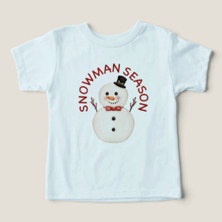 Kawaii Sneeuwman Seizoen Peuters T-Shirt