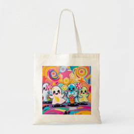 Kawaii Snoep Parade Kleurrijke Schattigee Cartoon Tote Bag
