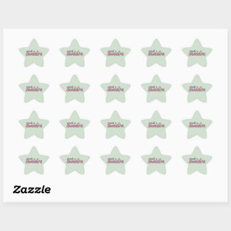 Kawaii Snoep Thema Motief Ster Sticker