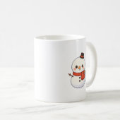 Kawaii Snowman Christmas Mug (Devant droit)