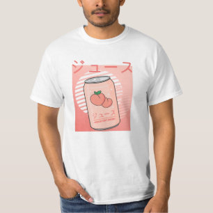 Kawaii Soft Drink Aesthetics Japans peach Juice T-shirt