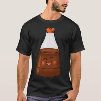 Kawaii Sojasaus Fles T-shirt
