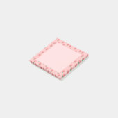 Kawaii Spaanse Roze Aardbeien Post-it® Notes (Schuin)