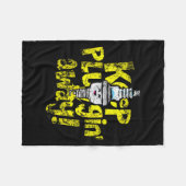 Kawaii Spark Plug Keep Pluggin Away Motivatie R Fleece Deken (Voorkant (Horizontaal))