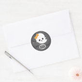 Kawaii spook Halloween Ronde Sticker (Envelop)