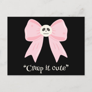 Kawaii Spooky Bow, leuke Halloween Briefkaart