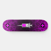 KAWAII SPUIT MEDISCHE KRUISROZE LUIPAARD DECK SKATEBOARD (Horizontaal)