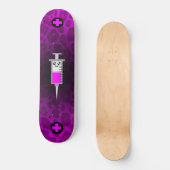 KAWAII SPUIT MEDISCHE KRUISROZE LUIPAARD DECK SKATEBOARD (Voorkant)