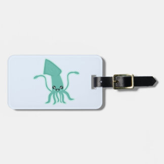 Kawaii Squid Bagagelabel