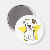 Kawaii Star American Bulldog magneet (Voorkant / Achterkant)