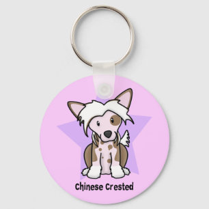 Kawaii Star Chinese Crested Sleutelhanger