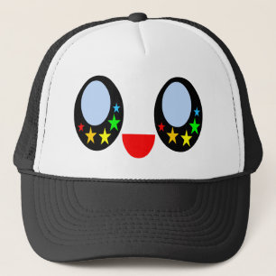 Kawaii Star Eyes Gelukkig Gezicht Regenboog Sterre Trucker Pet