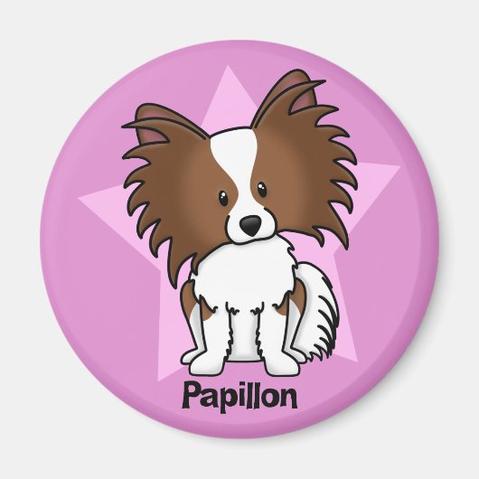 Kawaii Star Papillon Magneet (Voorkant)