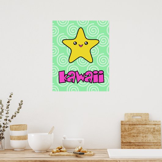 Kawaii Star Poster (Keuken)