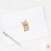 Kawaii Star Red Heeler Ronde Sticker (Envelop)