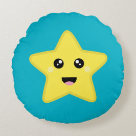 Kawaii Star Rond Kussen