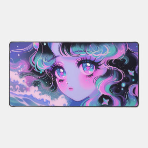 Kawaii Star-Sea Girl sous des vagues cosmiques