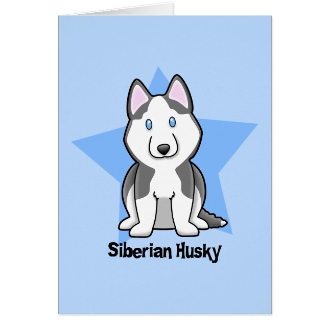 Kawaii Star Siberian Husky (Voorkant)