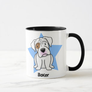 Kawaii Star White Boxer Mok