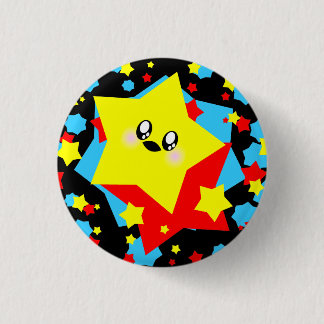 KAWAII STARS COSMISCHE UITBARSTING RONDE BUTTON 3,2 CM