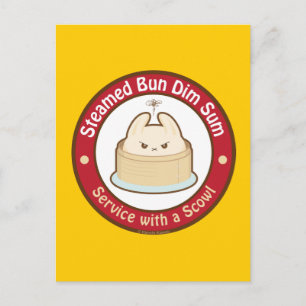 Kawaii Steamed Bun Dim Sum Briefkaart