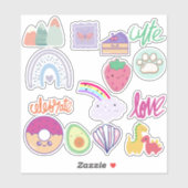Kawaii-stickers Sticker (Vel)