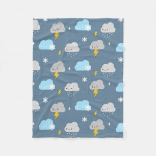 Kawaii Stormy Weather Fleece Deken