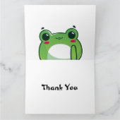 Kawaii Strawberry Frog Bedankkaart (Binnen)