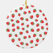 Kawaii Strawberry Frog Keramisch Ornament (Achterkant)