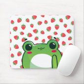 Kawaii Strawberry Frog Muismat (Met muis)