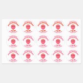 Kawaii Strawberry Jam Labels (Vel)