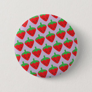 Kawaii Strawberry Ronde Button 5,7 Cm