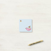 Kawaii Strawberry Shortcake Narwhal Post-it® Notes (Op bureau)