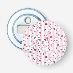 kawaii strepen patroon button flesopener