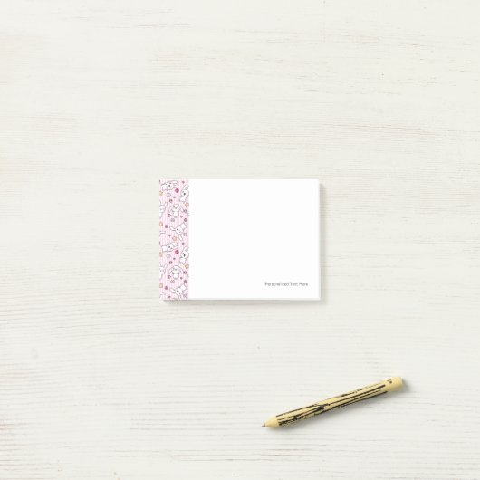 kawaii strepen patroon post-it® notes (Op bureau)
