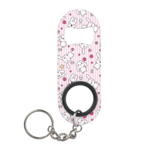 kawaii strepen patroon sleutelhanger flessenopener