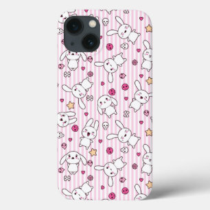 kawaii strepenpatroon iPhone 13 hoesje