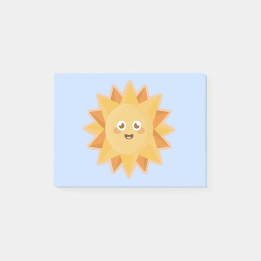 Kawaii Sun Post-it® Notes (Voorkant)