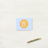 Kawaii Sun Post-it® Notes (Op bureau)