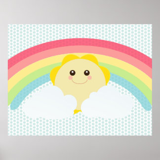 Kawaii Sun Poster