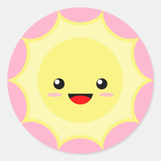 Kawaii Sun Ronde Sticker