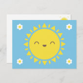 Kawaii Sunny Days Briefkaart (Voorkant / Achterkant)